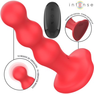 Alternative view of INTENSE - CODY VIBRADOR COM VENTOSA VERMELHO CONTROLE REMOTO