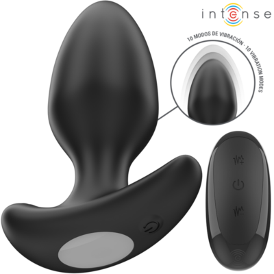 Alternative view of INTENSE - JOEY ANAL PLUG 10 VIBRAÇÕES PRETO CONTROLE REMOTO