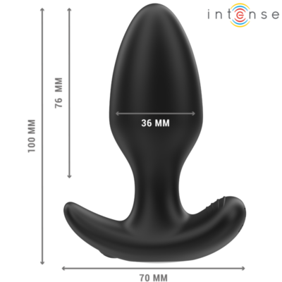 INTENSE - JOEY ANAL PLUG 10 VIBRAÇÕES PRETO CONTROLE REMOTO 9 Embalagem: caixa intense anal toys caliente. Pt
