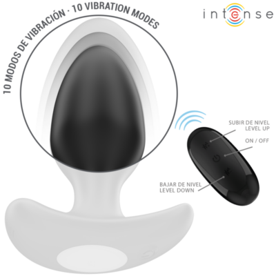 INTENSE - JOEY ANAL PLUG 10 VIBRAÇÕES PRETO CONTROLE REMOTO 11 Embalagem: caixa intense anal toys caliente. Pt