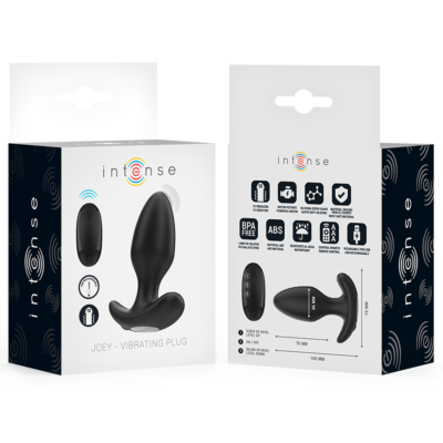INTENSE - JOEY ANAL PLUG 10 VIBRAÇÕES PRETO CONTROLE REMOTO 13 Embalagem: caixa intense anal toys caliente. Pt