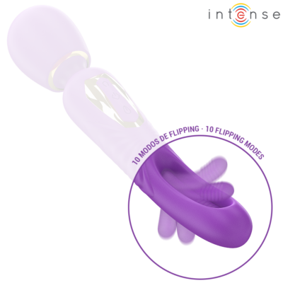 Intense - varinha vibratória christy com língua que se move intense fun caliente. Pt