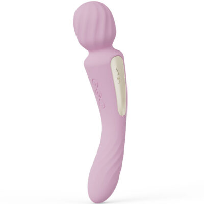 Lelo - vibrador switch wanda dupla estimulação rosa suave lelo caliente. Pt