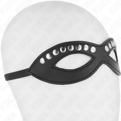 Kink - máscara de olhos com mini rebites modelo 1 20,5 x 5,5 cm kink masked allure caliente. Pt