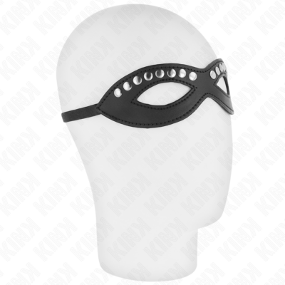 Kink - máscara de olhos com mini rebites modelo 1 20,5 x 5,5 cm kink masked allure caliente. Pt