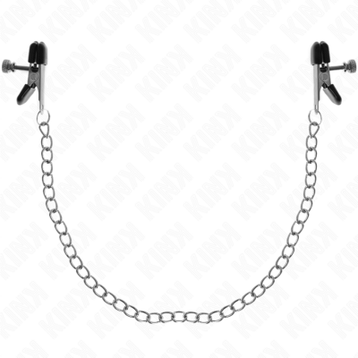 KINK - PINÇAS DE CORRENTE PLANA PRATA 34 CM