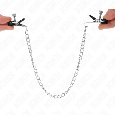 Kink - pinças de corrente plana prata 34 cm kink nipple grip caliente. Pt