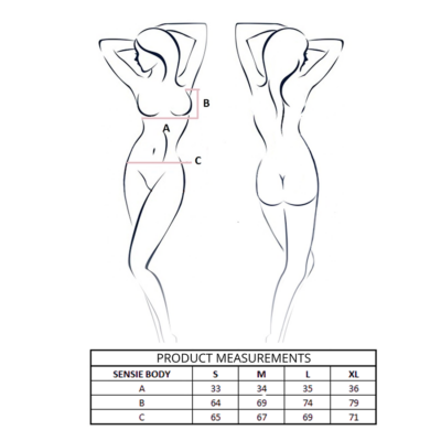 Passion - sensie body azul marinho l/xl passion woman teddies caliente. Pt