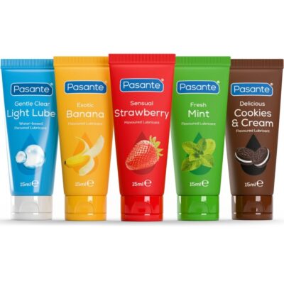 Pasante - pack lubrificantes sabores sortidos 5 unidades x 15 ml pasante caliente. Pt