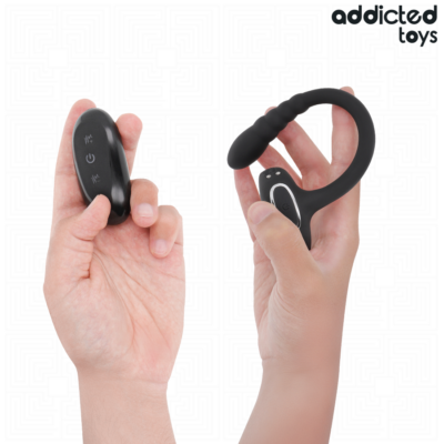 Addicted toys - anel pênico vibrante com controle remoto addicted toys caliente. Pt