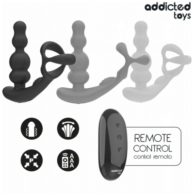 Addicted toys - massageador de próstata giratório com controle remoto addicted toys caliente. Pt