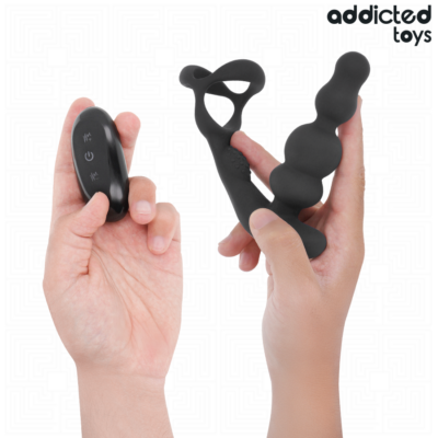 Alternative view of ADDICTED TOYS - MASSAGEADOR DE PRÓSTATA GIRATÓRIO COM CONTROLE REMOTO