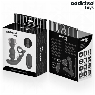 Addicted toys - massageador de próstata giratório com controle remoto addicted toys caliente. Pt