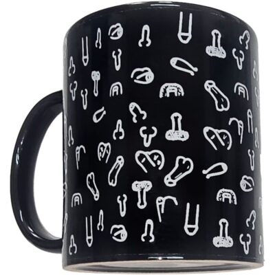 DIABLO PICANTE - CANECA PÊNIS PRETA 370 ML