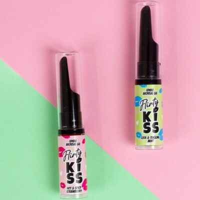 Secretplay - géis para beijos flertantes com efeitos de sexo oral morango e hortelã 2 x 8 gr secretplay cosmetic caliente. Pt