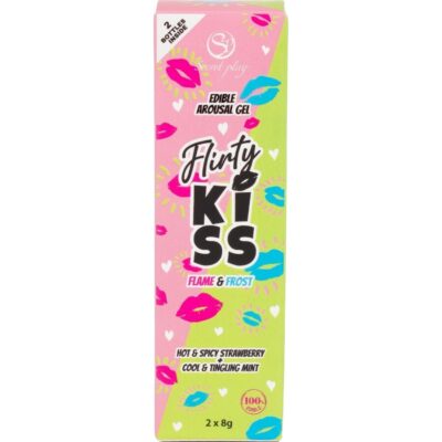 Secretplay - géis para beijos flertantes com efeitos de sexo oral morango e hortelã 2 x 8 gr secretplay cosmetic caliente. Pt