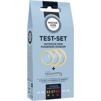 Alternative view of MISTER SIZE - KIT DE TESTE COM 3 CAMISINHAS DE TAMANHOS DIFERENTES + FITA MÉTRICA