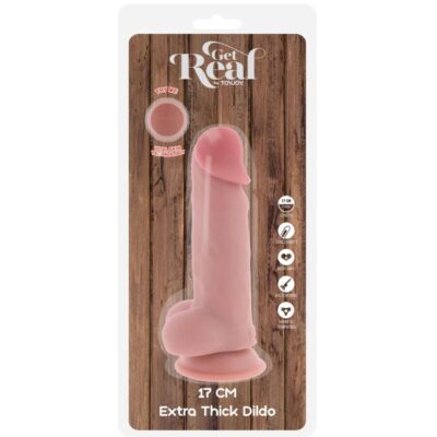 GET REAL - PÊNIS REALISTA DE LUXO COM TESTÍCULOS EXTRA GROSSOS DE 17 CM 7 Get real - pênis realista de luxo com testículos extra grossos de 17 cm get real caliente. Pt