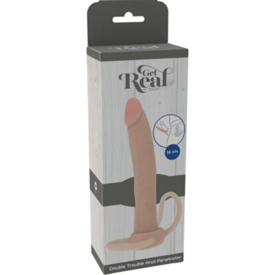 Get real - dupla confusão - penetrador anal de silicone 16 cm get real caliente. Pt