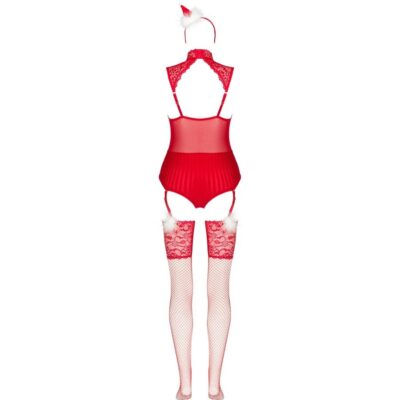 Livco corsetti fashion - limpid snowflakes lc 90604 body + meias + tiara de natal tamanho s/m livco corsetti sets caliente. Pt