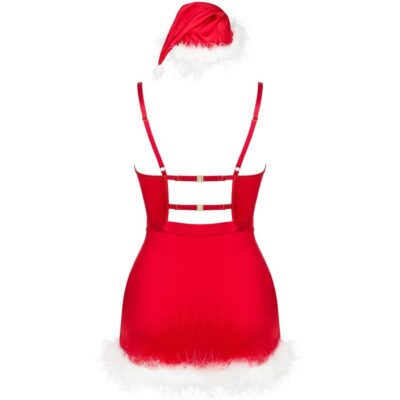 Livco corsetti fashion - agethe lc 90607 camisola + calcinha fio dental + chapéu de natal tamanho l/xl livco corsetti sets caliente. Pt