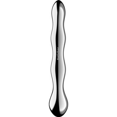 Satisfyer - cosmic crest 2 dildo de aço inoxidável com duas extremidades satisfyer dildo caliente. Pt