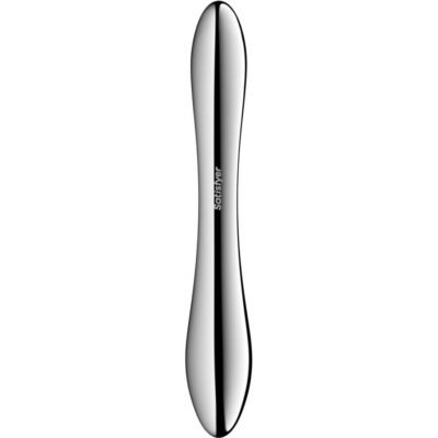 Satisfyer - pure gravity 1 dildo de aço inoxidável com duas extremidades satisfyer dildo caliente. Pt