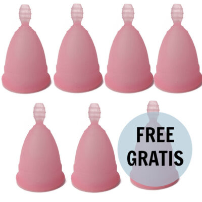 Nina kikí - copo menstrual rosa tamanho s 6 + 1 grtis nina kikí caliente. Pt
