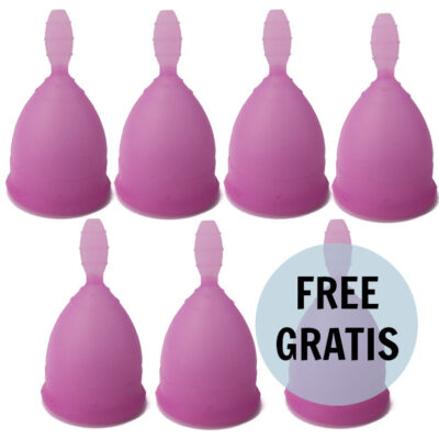 Nina kikí - copo menstrual roxo tamanho l 6 + 1 grtis nina kikí caliente. Pt