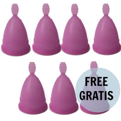 Nina kikí - copo menstrual roxo tamanho s 6 + 1 grtis nina kikí caliente. Pt
