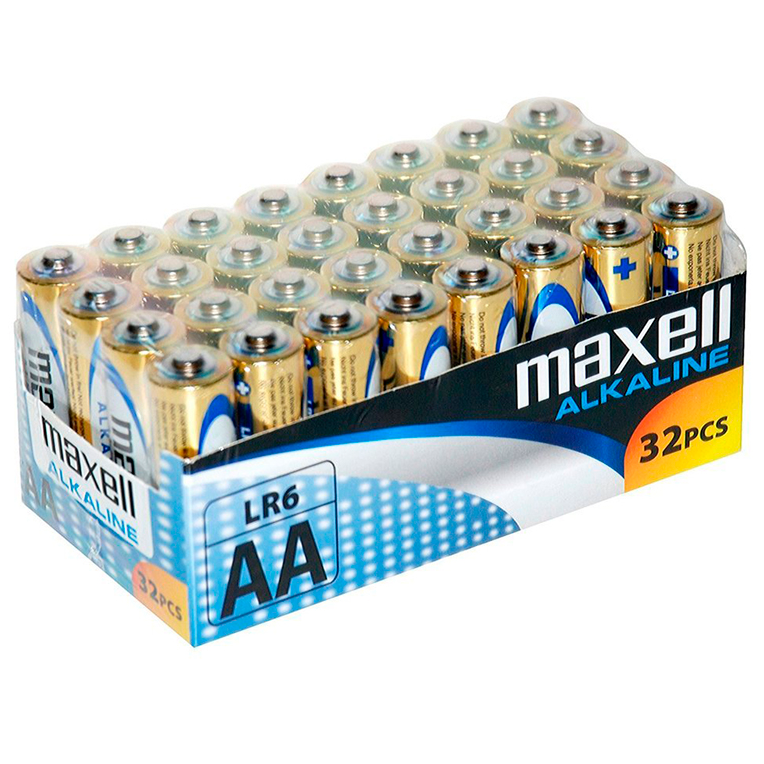 MAXELL - PACK ALCALINA AA LR6*32 UDS 1 Maxell - pack alcalina aa lr6*32 uds