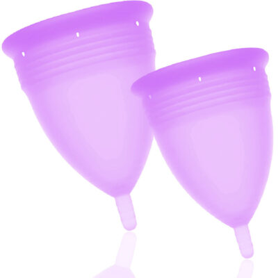 Alternative view of STERCUP - PACOTE DE COPO MENSTRUAL DE SILICONE FDA TAMANHO S + L LILAC