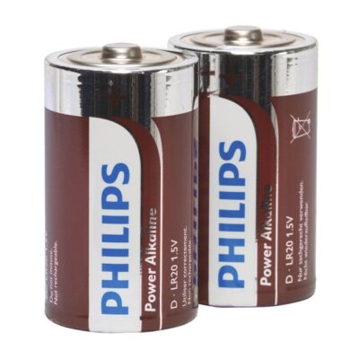 Alternative view of PHILIPS - POWER ALKALINE PILA D LR20 BLISTER * 2