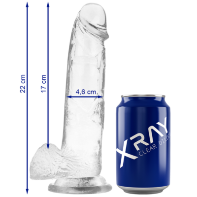 X ray - arnês + dildo com bolas 22 cm -o- 4. 6 cm x ray caliente. Pt