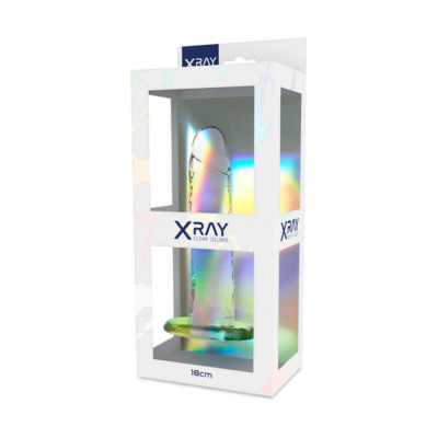 X ray - arnês + dildo transparente 18 cm -o- 4 cm x ray caliente. Pt
