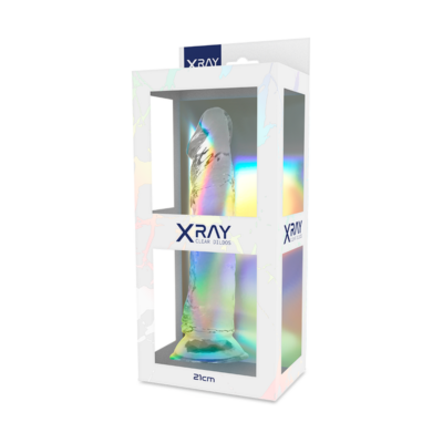 X ray - arnês + dildo transparente 21 cm -o- 4 cm x ray caliente. Pt