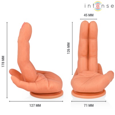 Alternative view of INTENSE - ESTIMULADOR DE PONTO G LEELA MÃO FLEXÍVEL 12,6 CM