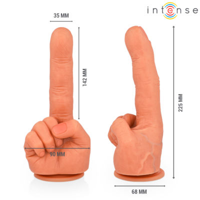 Alternative view of INTENSE - ESTIMULADOR DE PONTO G HUBERT MÃO FLEXÍVEL 14,2 CM