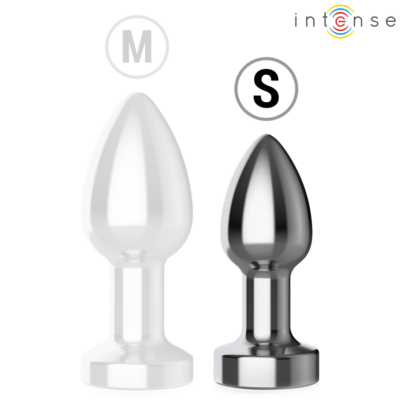 Intense - plug anal de metal vibrante com luzes led e controle remoto - tamanho s intense anal toys caliente. Pt