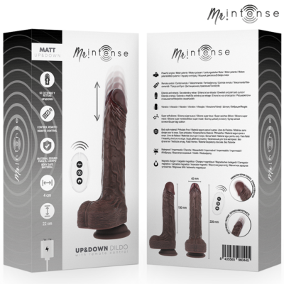 Mr intense - matt realista multifuncional com vibração para cima e para baixo controle remoto 22 cm -o- 4 cm mr. Intense caliente. Pt