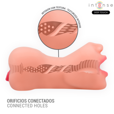 Intense deep touch - masturbador riley com dupla boca e vagina intense deep touch caliente. Pt