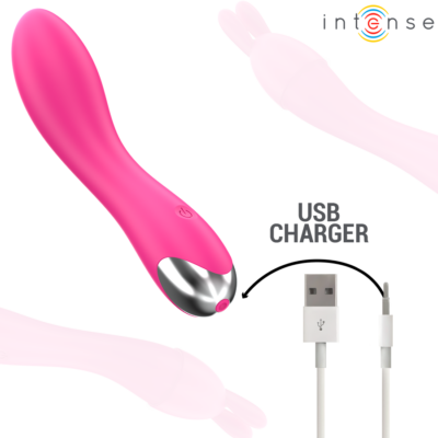 Intense - vibrador cher com 20 padrões e cabeças intercambiáveis intense fun caliente. Pt
