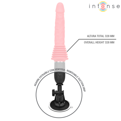 Intense - cynthia vibrador de impulso com controle remoto e aquecimento intense fun caliente. Pt