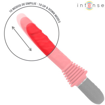 Intense - cynthia vibrador de impulso com controle remoto e aquecimento intense fun caliente. Pt