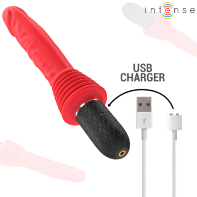 Intense - cynthia vibrador de impulso com controle remoto e aquecimento intense fun caliente. Pt