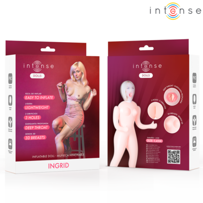 Intense dolls - ingrid boneca inflável com três orifícios intense dolls caliente. Pt