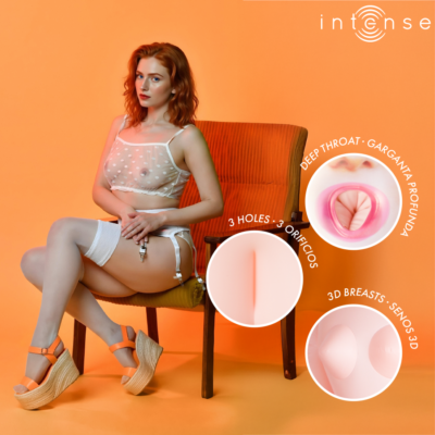 Intense dolls - boneca inflável scarlett com três orifícios intense dolls caliente. Pt