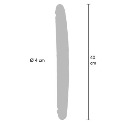 Get real - dildo de silicone de duas pontas caramelo 40 cm get real caliente. Pt