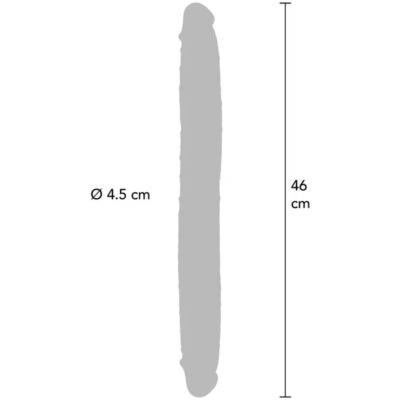 Get real - dildo de silicone de duas pontas caramelo 46 cm get real caliente. Pt