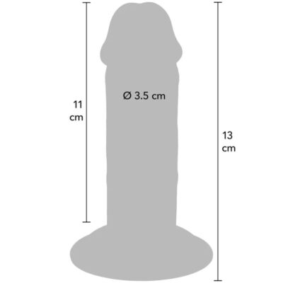Get real - pênis de tpe deluxe de dupla densidade e espessura, 13 cm get real caliente. Pt
